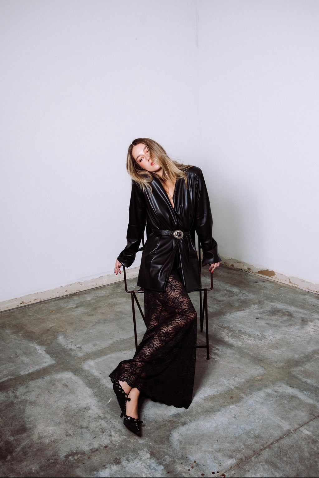 Natasha Maxi skirt in floral lace