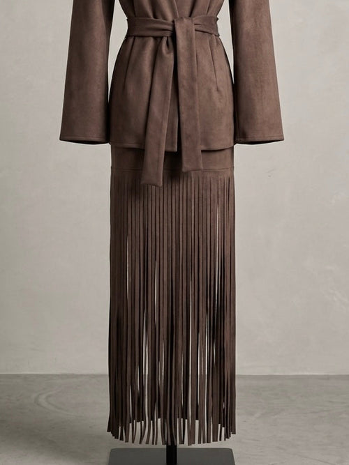 Carmela Fringe Skirt