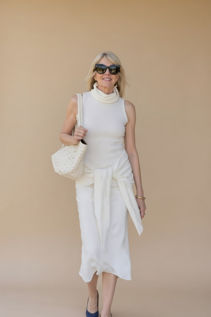 Bianca midi dress -Ribbed