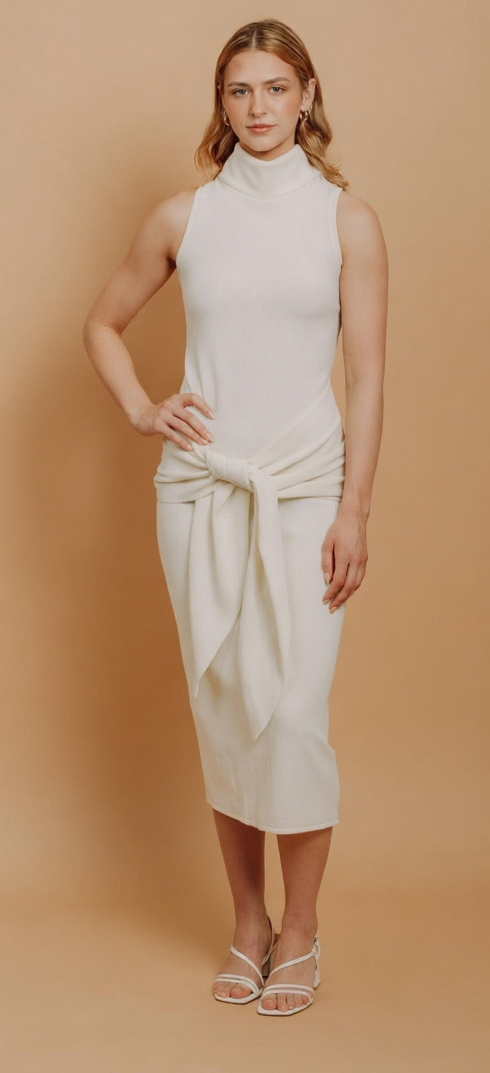 Bianca midi dress -Ribbed