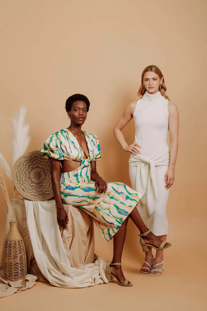 Bianca midi dress -Ribbed