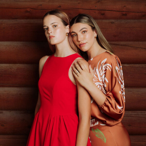 Catalina Midi Dress in Red